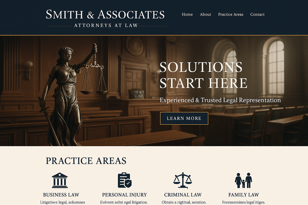 Attorney Website Example