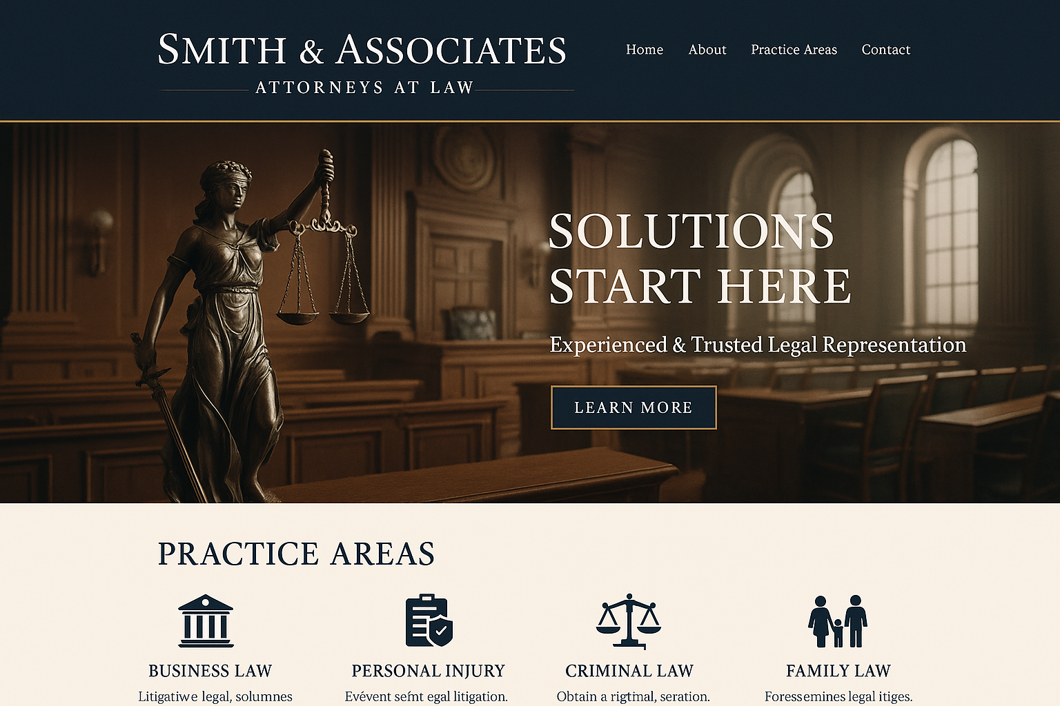 Attorney Website Example