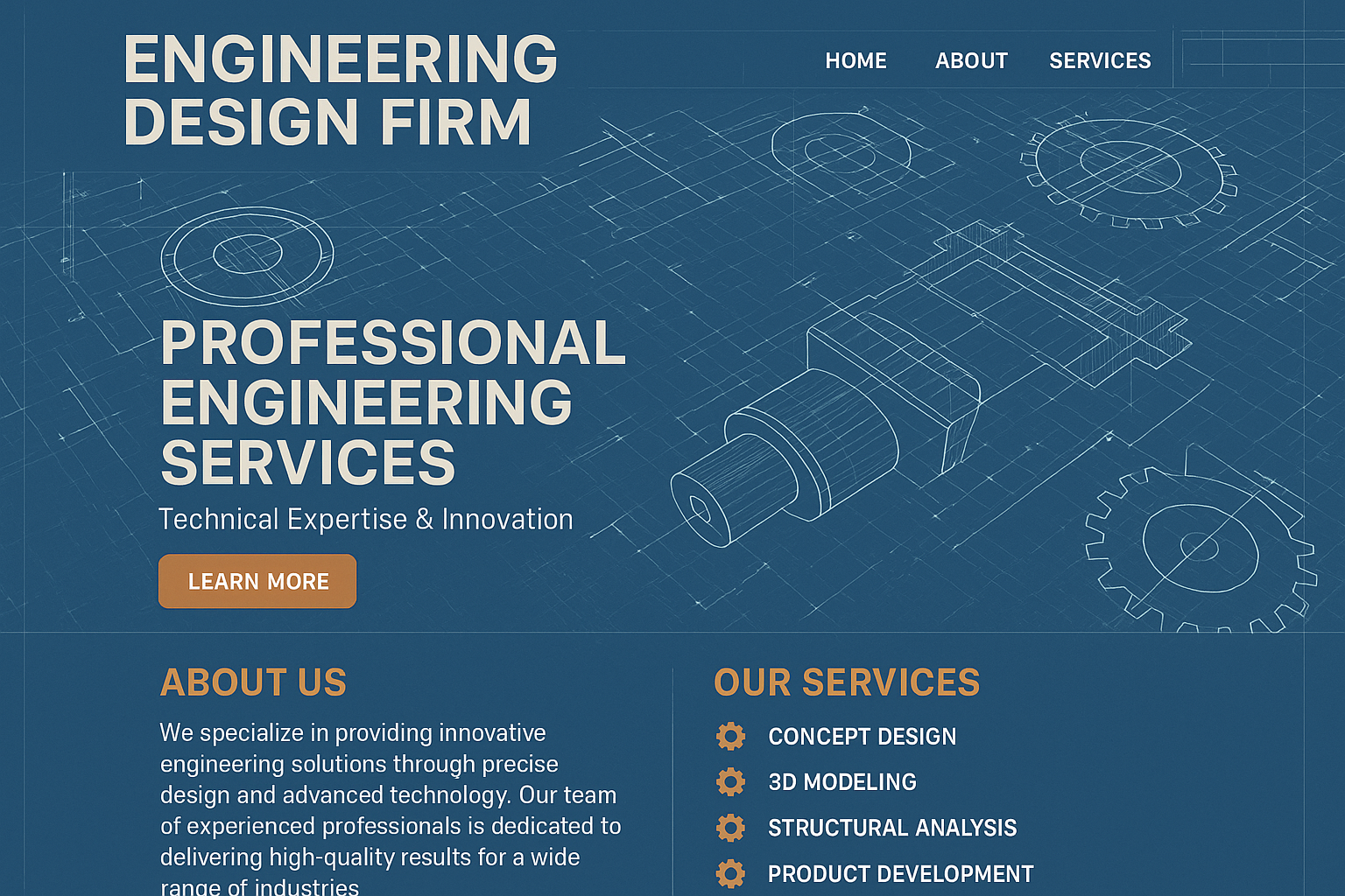 Engineering Design Website Example