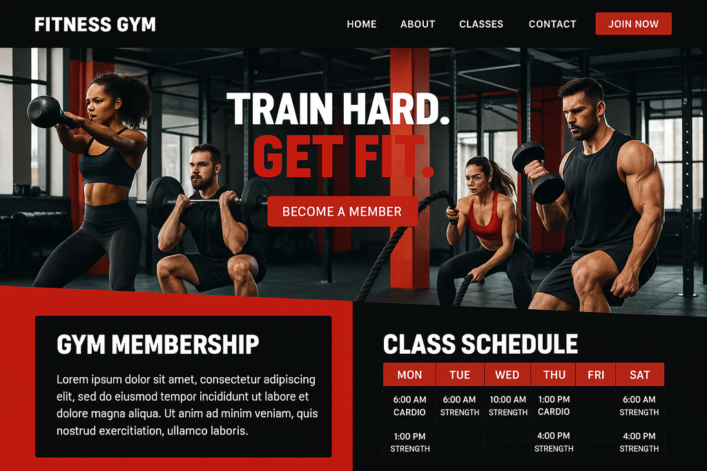 Fitness Gym Website