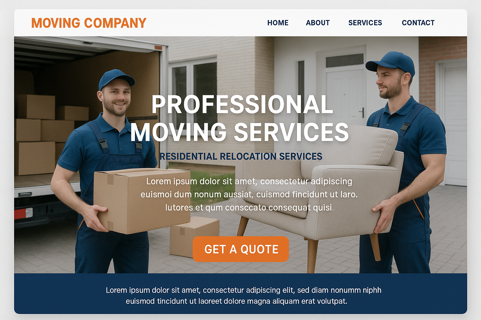 Moving Company Website